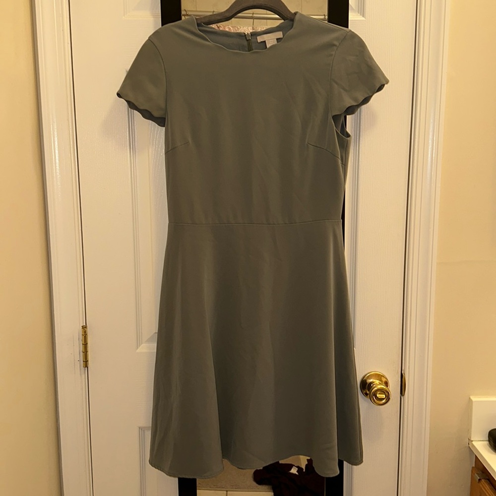 H&M scalloped dress